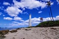 Barbers Point Lighthouse, along the western shore of Oahu, near Kapolei, Hawaii Royalty Free Stock Photo