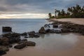 Barbers Point Lighthouse Sunset Seascape Royalty Free Stock Photo