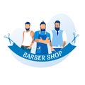 Barbershop, Gentlemen Beauty Salon Signboard Icon