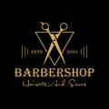 Barbershop Haircuts And Saves Logo Design Vector Template