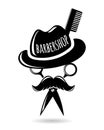 Barbershop hipster logo character