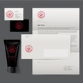 Barbershop logo and identity. Men`s cosmetics logo emblem. Corporate style.