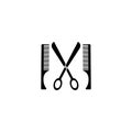 Barbershop logo template vector