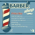 Barbershop Price List Template