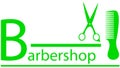 Barbershop symbol with scissors and comb Royalty Free Stock Photo