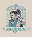 Barbershop vintage logotype