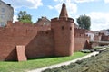 The Barbican fortified gatehouse in Old Town in Warsaw, Poland Royalty Free Stock Photo