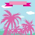 barbie doll fashion wallpaper pink palms bow