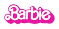 Barbie doll logo. Barbie is a fashion doll made by Mattel. Royalty Free Stock Photo