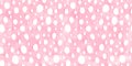 Barbie pink seamless hand drawn kidult polka dot doodle fabric pattern