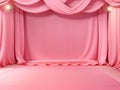 Pink Carpet Hollywood Style Glory Backdrop. generative AI