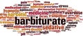 Barbiturate word cloud