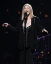 Barbra Streisand performs in concert Royalty Free Stock Photo