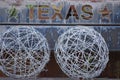 Barbwire tumbleweeds in Texas