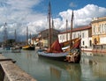 Barca antica Cesenatico Royalty Free Stock Photo