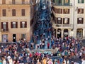 Barcaccia fountain Ugly Boat Piazza di Spagna Rome Royalty Free Stock Photo