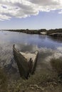 Barcas en el Delta del Ebro, Royalty Free Stock Photo