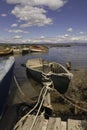 Barcas en el Delta del Ebro, Royalty Free Stock Photo