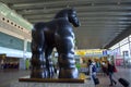 Barcelona Airport Black Horse statue