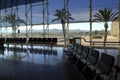 Barcelona airport waiting room view Royalty Free Stock Photo