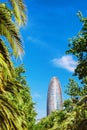 Barcelona - April,18: Torre Tower Agbar on Technological District in Barcelona, Spain