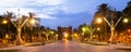 Barcelona. Arc del Triomf in twilight Royalty Free Stock Photo