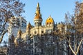 Barcelona architecture, Spain. Building street, Avinguda Diagonal Royalty Free Stock Photo