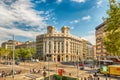 Aerial view of Passeig de Gracia, Barcelona, Catalonia, Spain