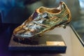 European Golden Shoe, Camp Nou Museum, Barcelona, Catalonia, Spa Royalty Free Stock Photo
