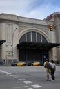 Barcelona - August 31, 2023: Facade of the entrance to Barcelona France station in Spain for trains