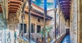 Inner courtyard and cloister of Museu Picasso, Barcelona, Catalo Royalty Free Stock Photo