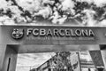 Welcome signboard of FC Barcelona Tour and Museum, Catalonia, Sp