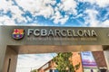 Welcome signboard of FC Barcelona Tour and Museum, Catalonia, Sp
