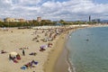 Barcelona, Barceloneta beach Bogatell Royalty Free Stock Photo