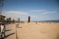 Barcelona Barceloneta Beach Royalty Free Stock Photo
