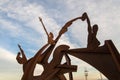 Barcelona, barceloneta seafront, sculpture Olympics 1992