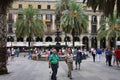 Barcelona Barri Gotic - Placa Reial Royalty Free Stock Photo