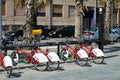 Barcelona bicing Royalty Free Stock Photo