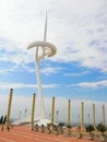 Barcelona Calatrava tower Royalty Free Stock Photo