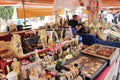 A flea market on a square in Barcelona Royalty Free Stock Photo