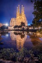 Barcelona, Catalonia, Spain: Basicila and Expiatory Church of the Holy Family, known as Sagrada Familia Royalty Free Stock Photo