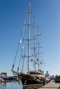 Yachts in Port Vell harbor in Barcelona Catalonia, Spain Royalty Free Stock Photo