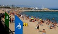 Barcelona 32c AND 91f HEATWAVES IN BARCELONA TODAY Royalty Free Stock Photo