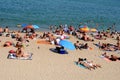 Barcelona 32c AND 91f HEATWAVES IN BARCELONA TODAY Royalty Free Stock Photo