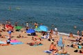 Barcelona 32c AND 91f HEATWAVES IN BARCELONA TODAY Royalty Free Stock Photo