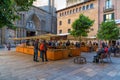 Josep Oriol square, local farmers market, Barcelona