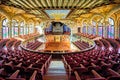 Barcelona. Catalonia. Spain. Palau de la musica catalana concert hall Royalty Free Stock Photo