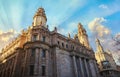 Barcelona Catalonia Spain. Vintage building in Gothic