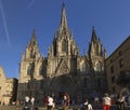 Barcelona Cathedral of the Holy Cross and Saint Eulalia Royalty Free Stock Photo