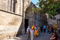 Barcelona Cathedral, located in Gothic Quarter, Catalonia, Spain Royalty Free Stock Photo